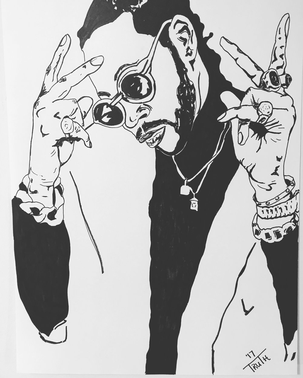 2 Chainz Drawing Sketch