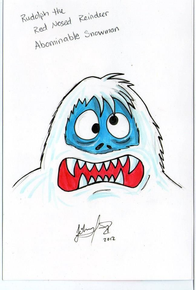 Abominable Snowman Drawing Pics