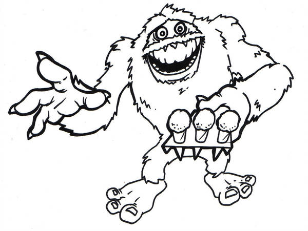 Abominable Snowman Drawing Realistic