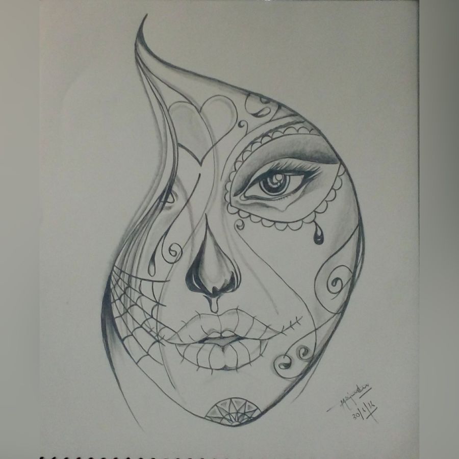 Abstract Face Drawing Pic
