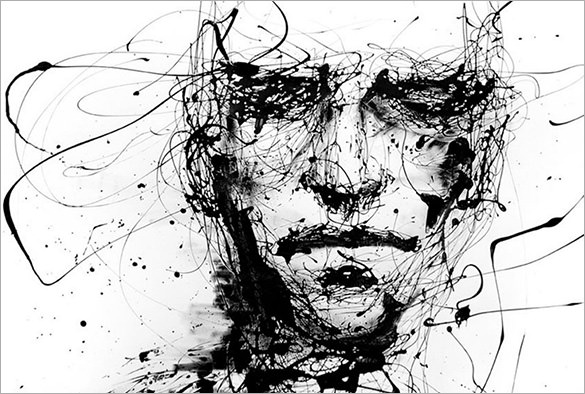 Abstract Face Drawing Realistic