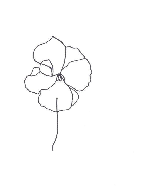 Abstract Flower Drawing Picture