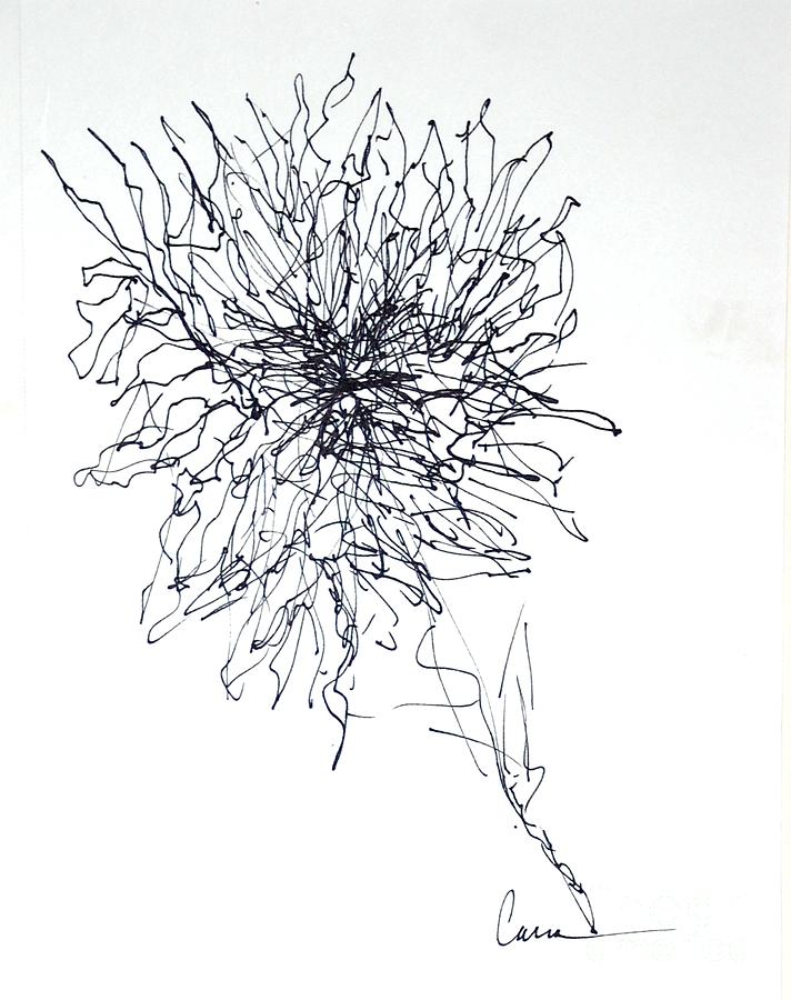 Abstract Flower Drawing Sketch