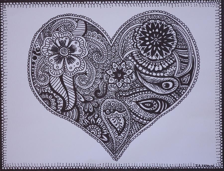 Abstract Heart Drawing Image