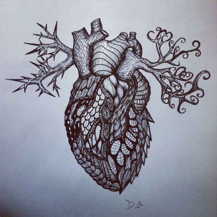 Abstract Heart Drawing Pics