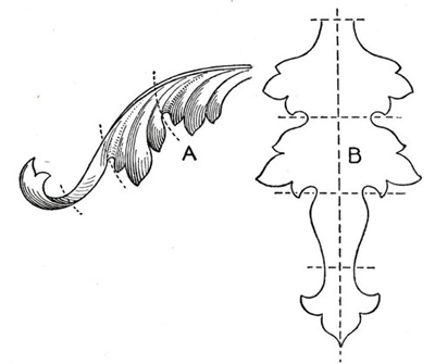 Acanthus Leaves Drawing Sketch