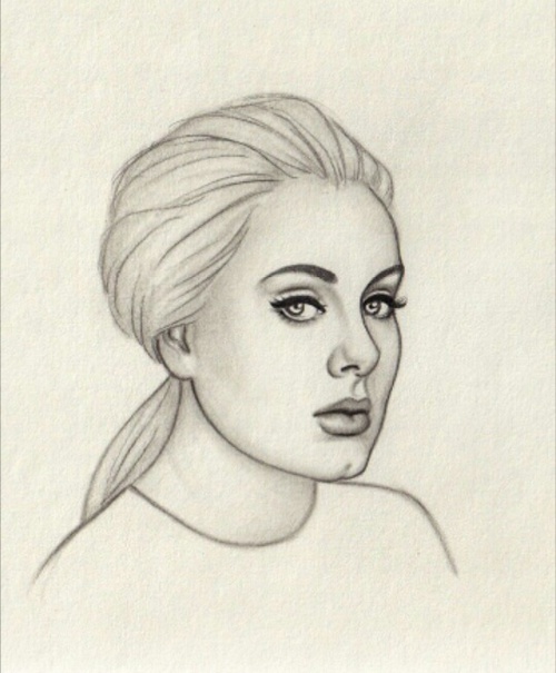 Adele Drawing Beautiful Art