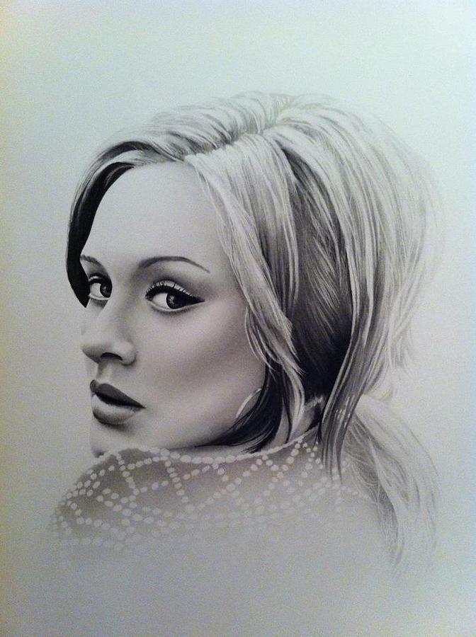 Adele Drawing Beautiful Image