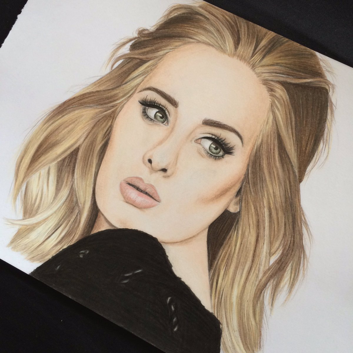 Adele Drawing High-Quality