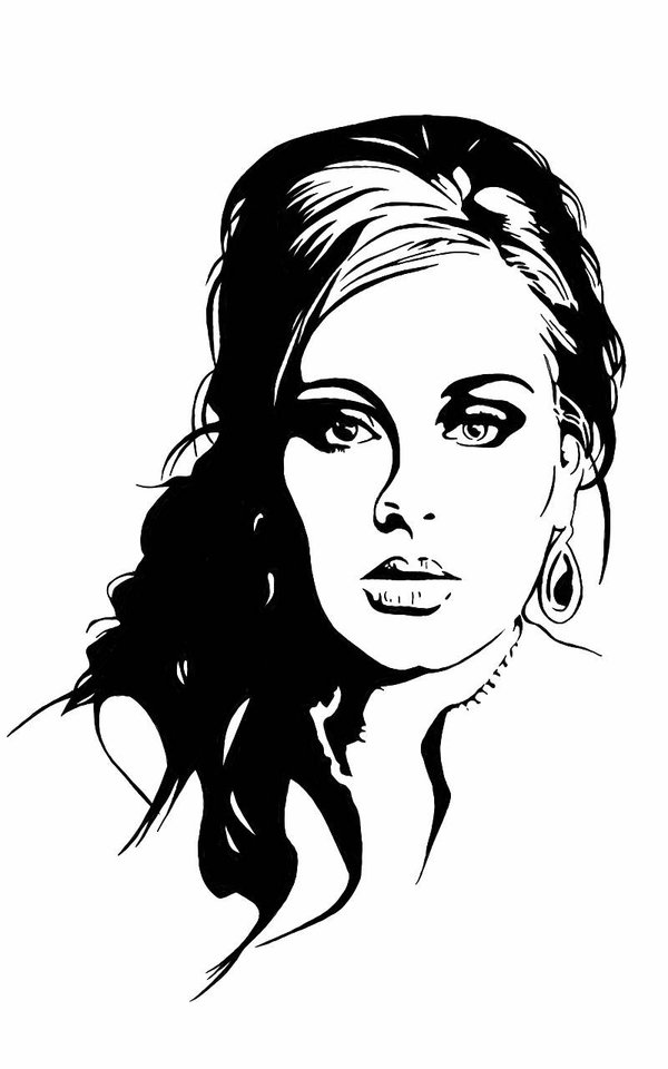 Adele Drawing Picture - Drawing Skill