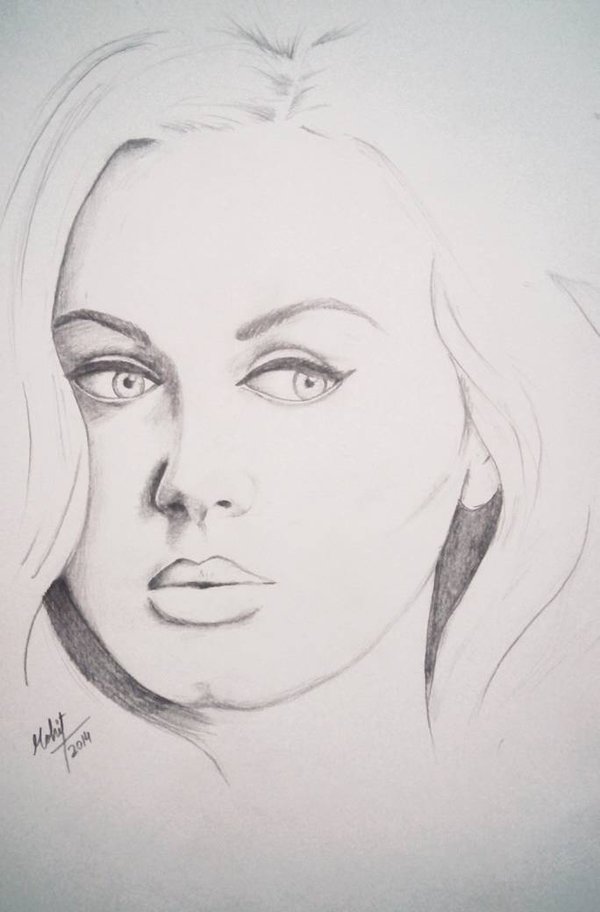 Adele Drawing Sketch