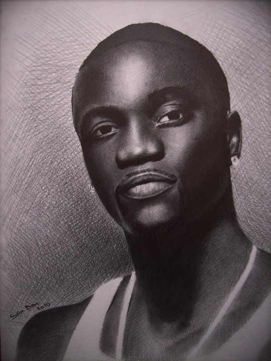 Akon Drawing Beautiful Image