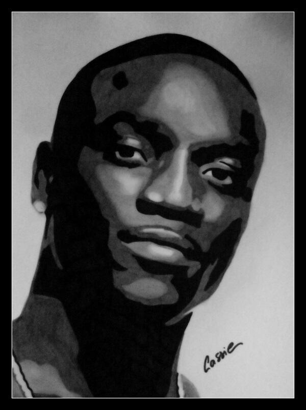Akon Drawing Realistic