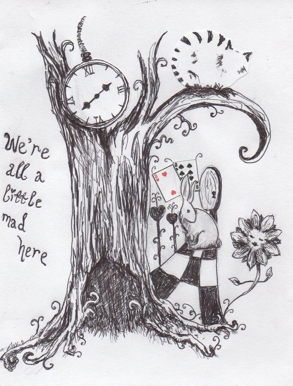 Alice In Wonderland Drawing Best