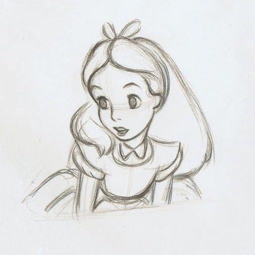 Alice In Wonderland Drawing Photo