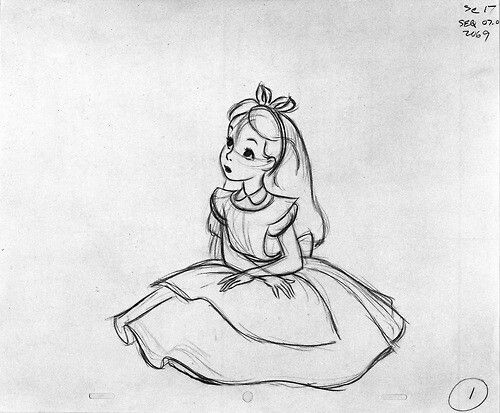 Alice In Wonderland Drawing Pic