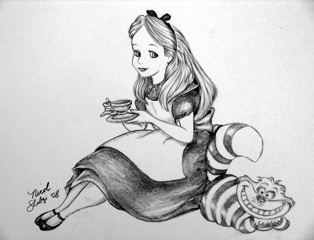 Alice In Wonderland Drawing Picture