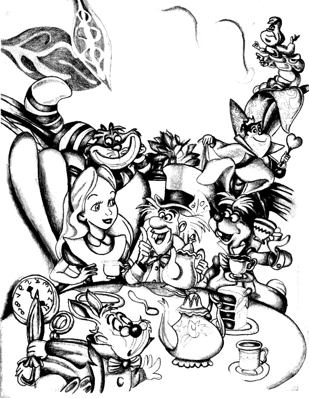 Alice In Wonderland Drawing Realistic