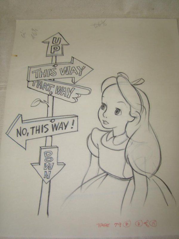Alice In Wonderland Drawing