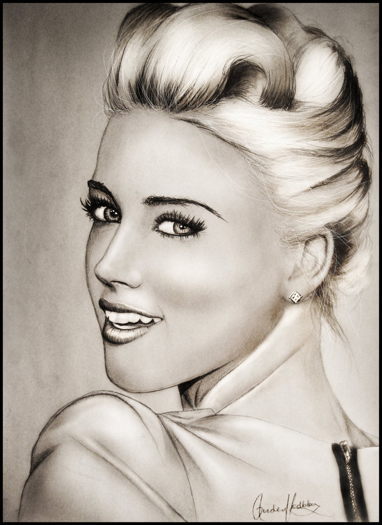 Amber Heard Drawing Art