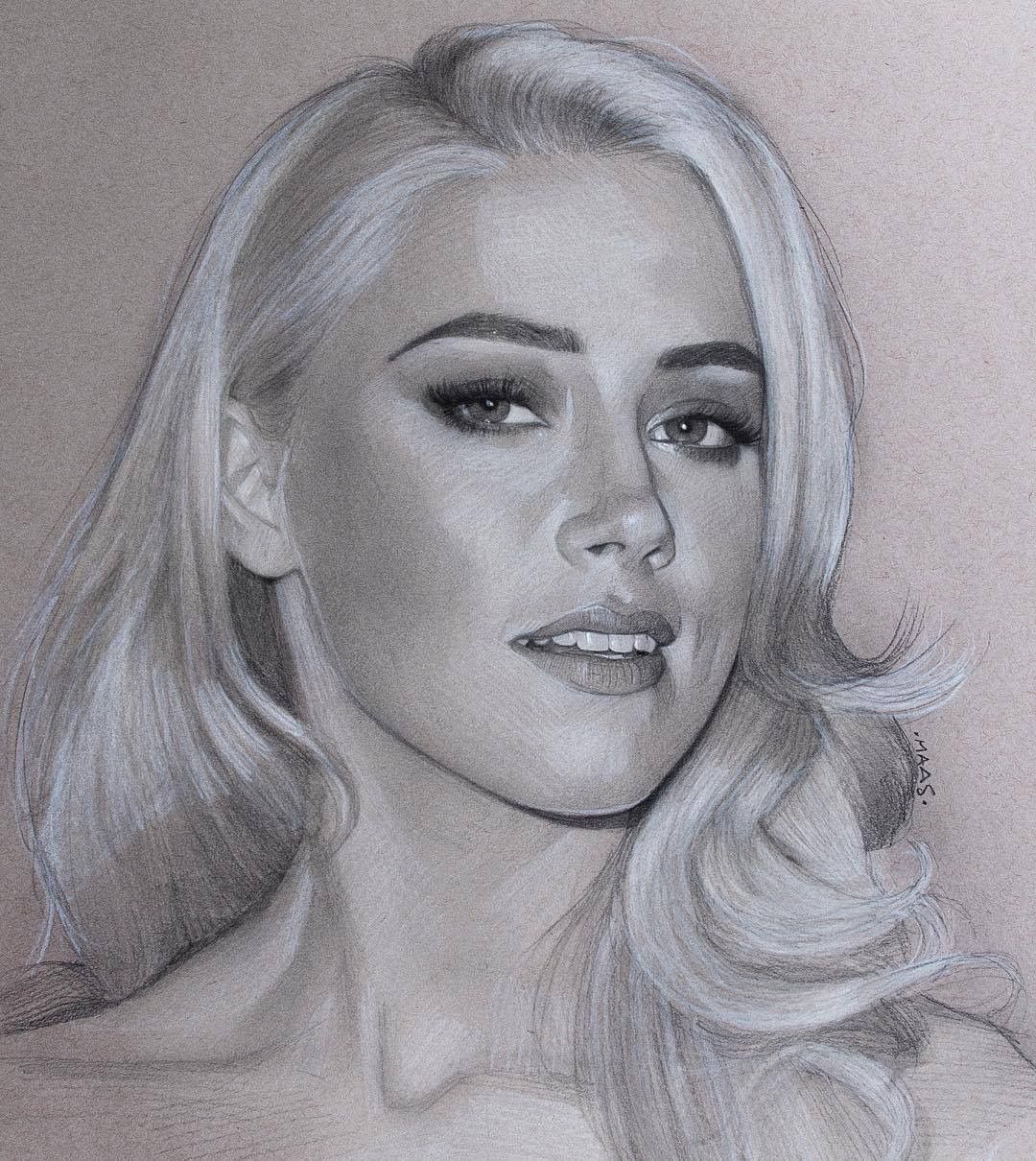 Amber Heard Drawing Image