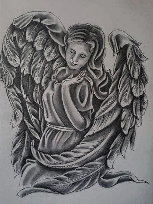 Angel Statue Drawing