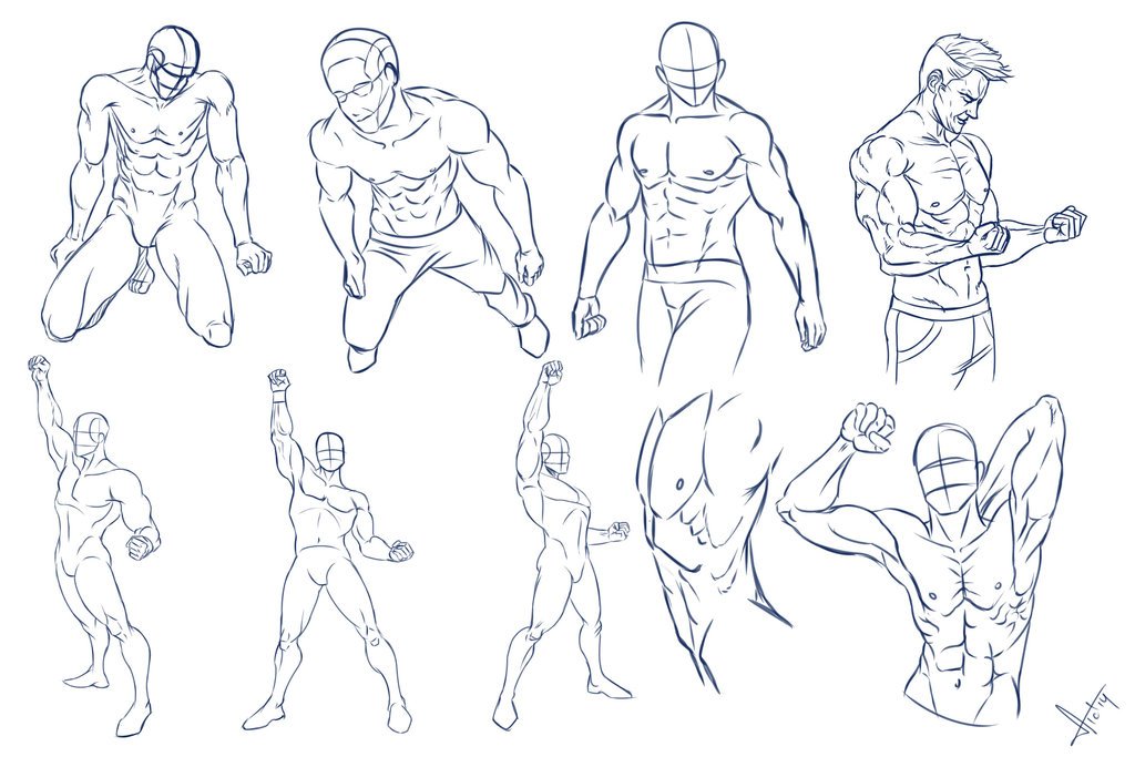 How To Draw Anime Poses Step by Step Drawing Guide by OneCondition   DragoArt