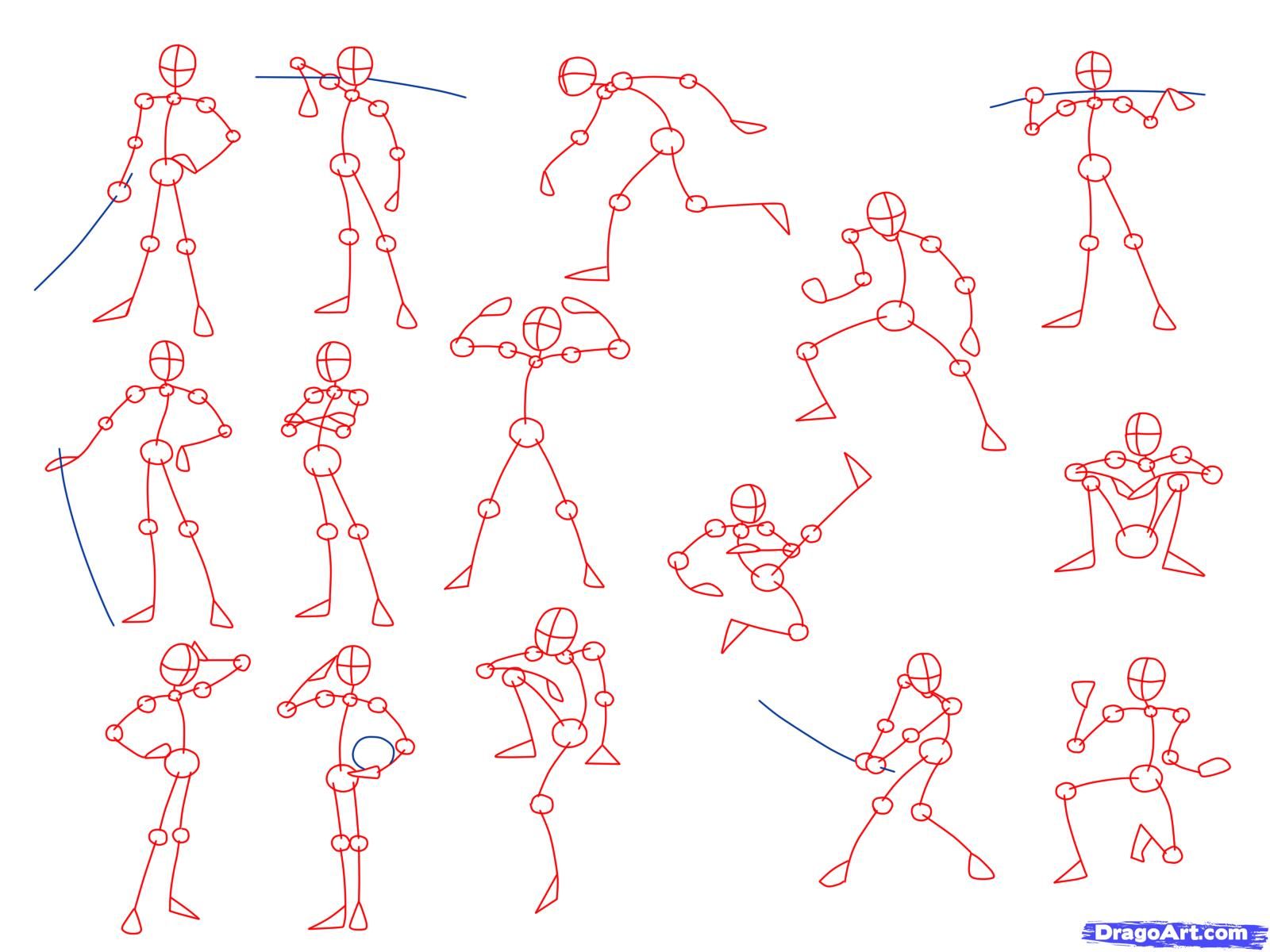 Anime Poses Drawing Picture