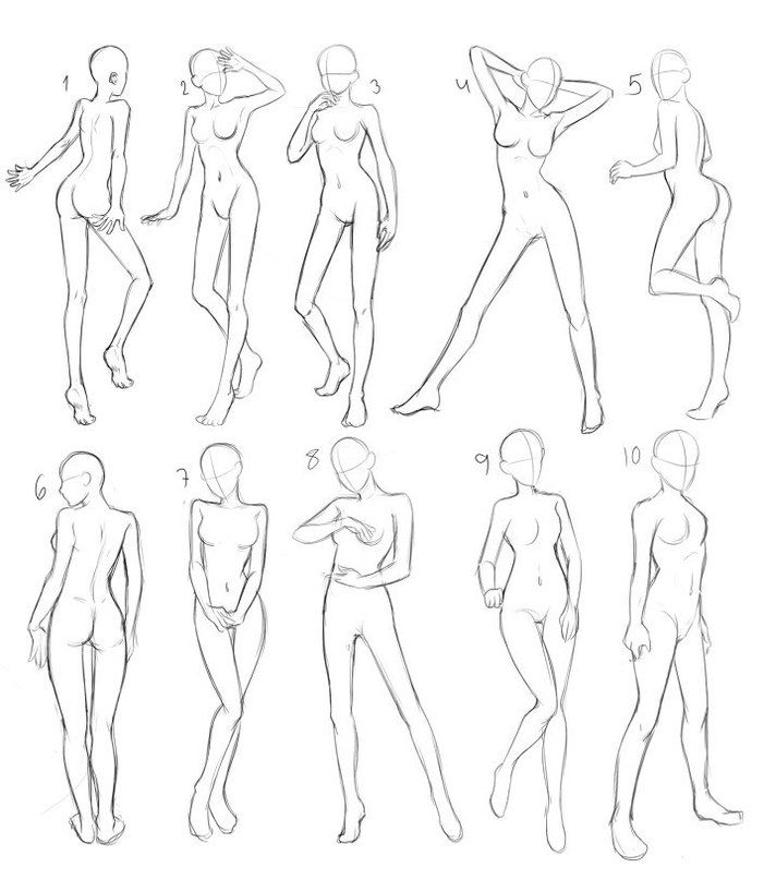 Anime Poses Drawing