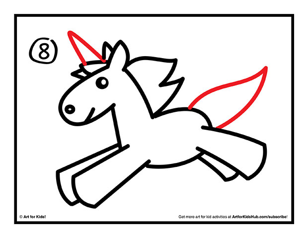 Anime Unicorn Drawing Photo