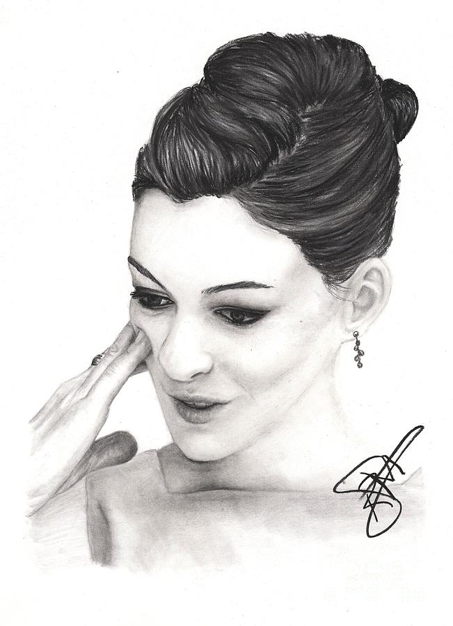 Anne Hathaway Drawing Amazing
