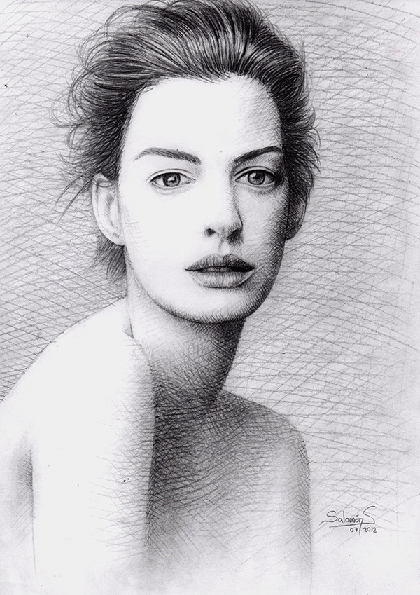 Anne Hathaway Drawing Best
