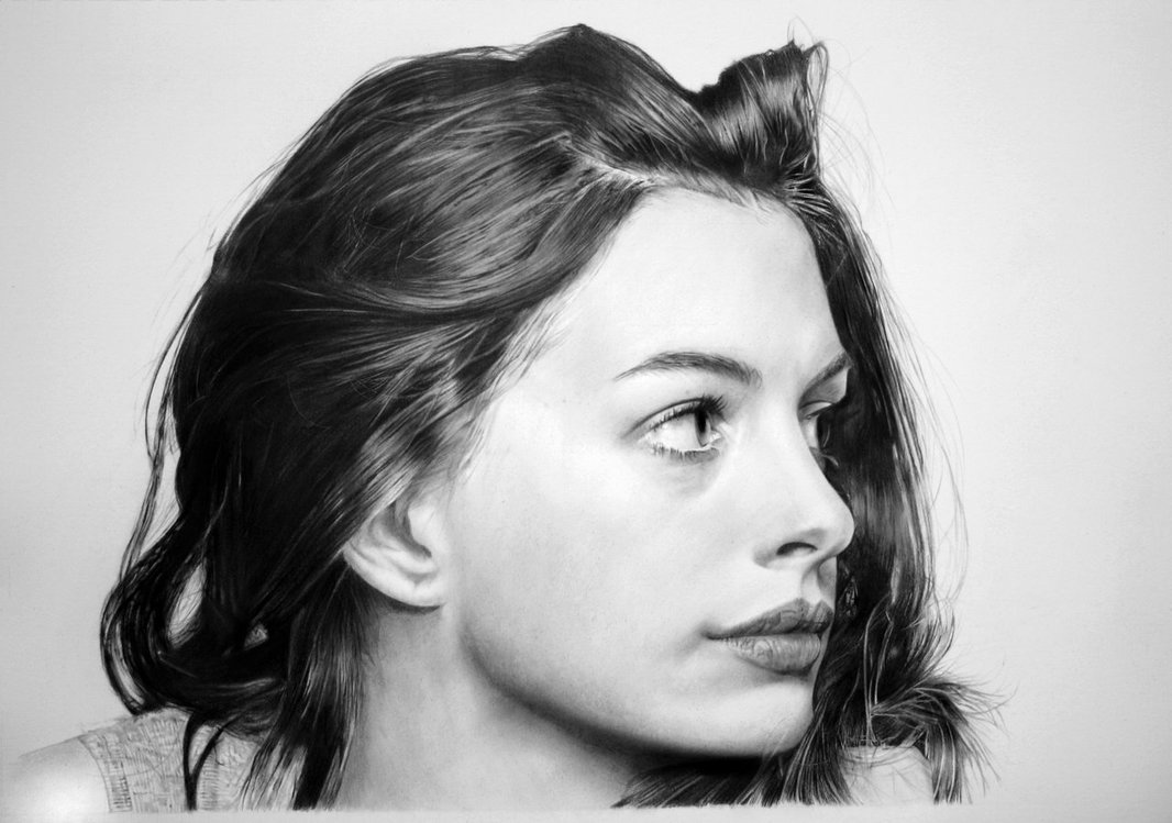 Anne Hathaway Drawing Pic