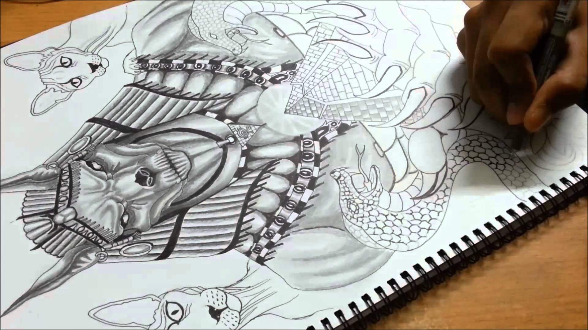 Anubis Drawing Amazing