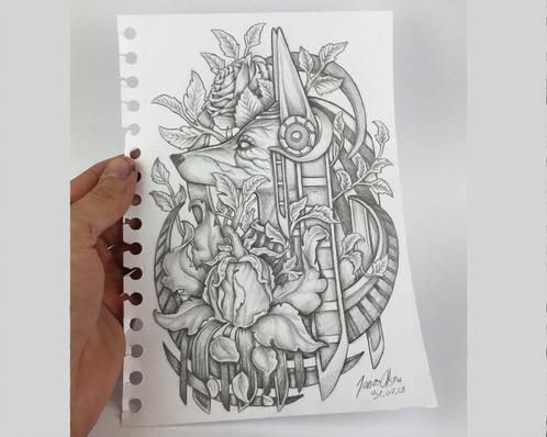 Anubis Drawing Beautiful Image