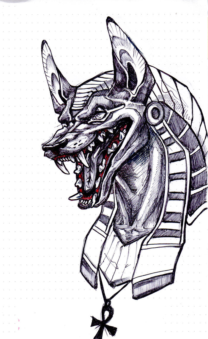 Anubis Drawing Picture