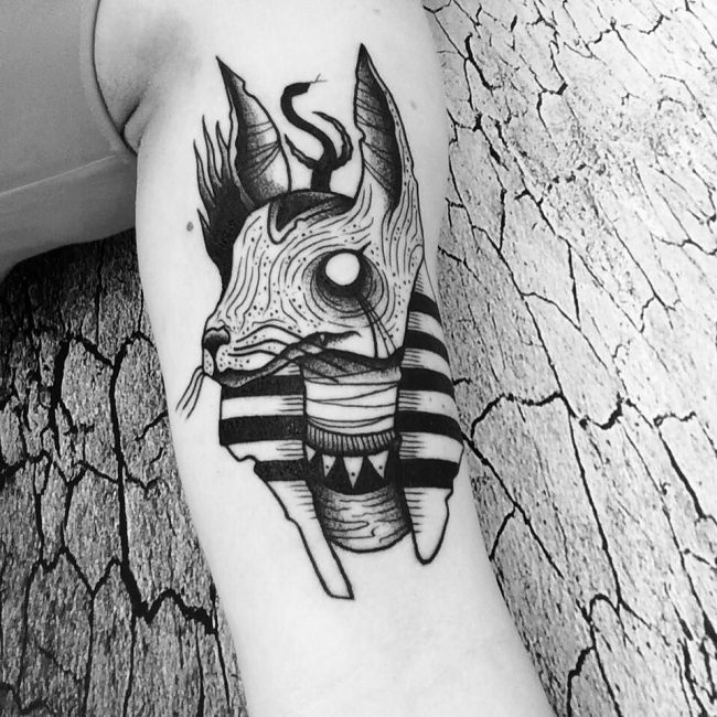 Anubis Tattoo Drawing Pic