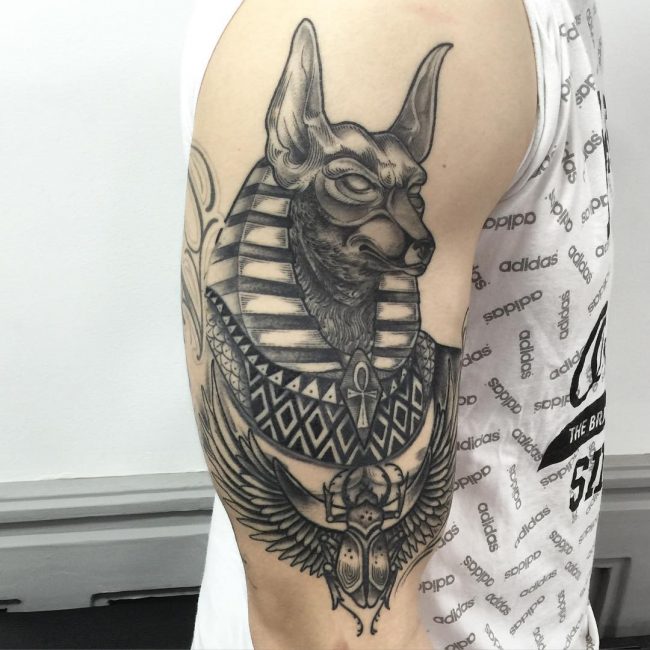 Anubis Tattoo Drawing Picture