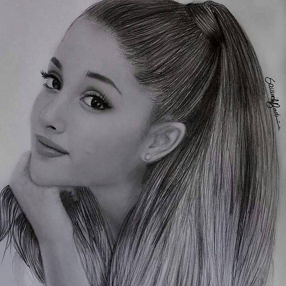 Pencil sketch :Ariana Grande | PeakD