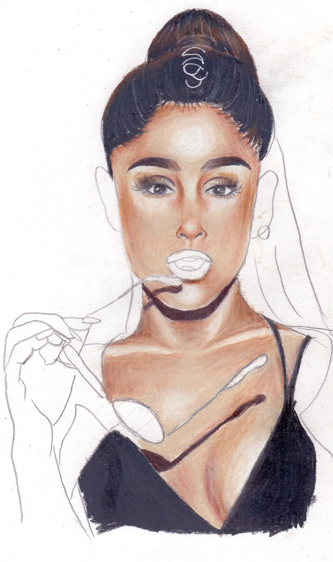 Ariana Grande Drawing Beautiful Image