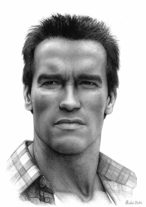 Arnold Schwarzenegger Drawing Pic