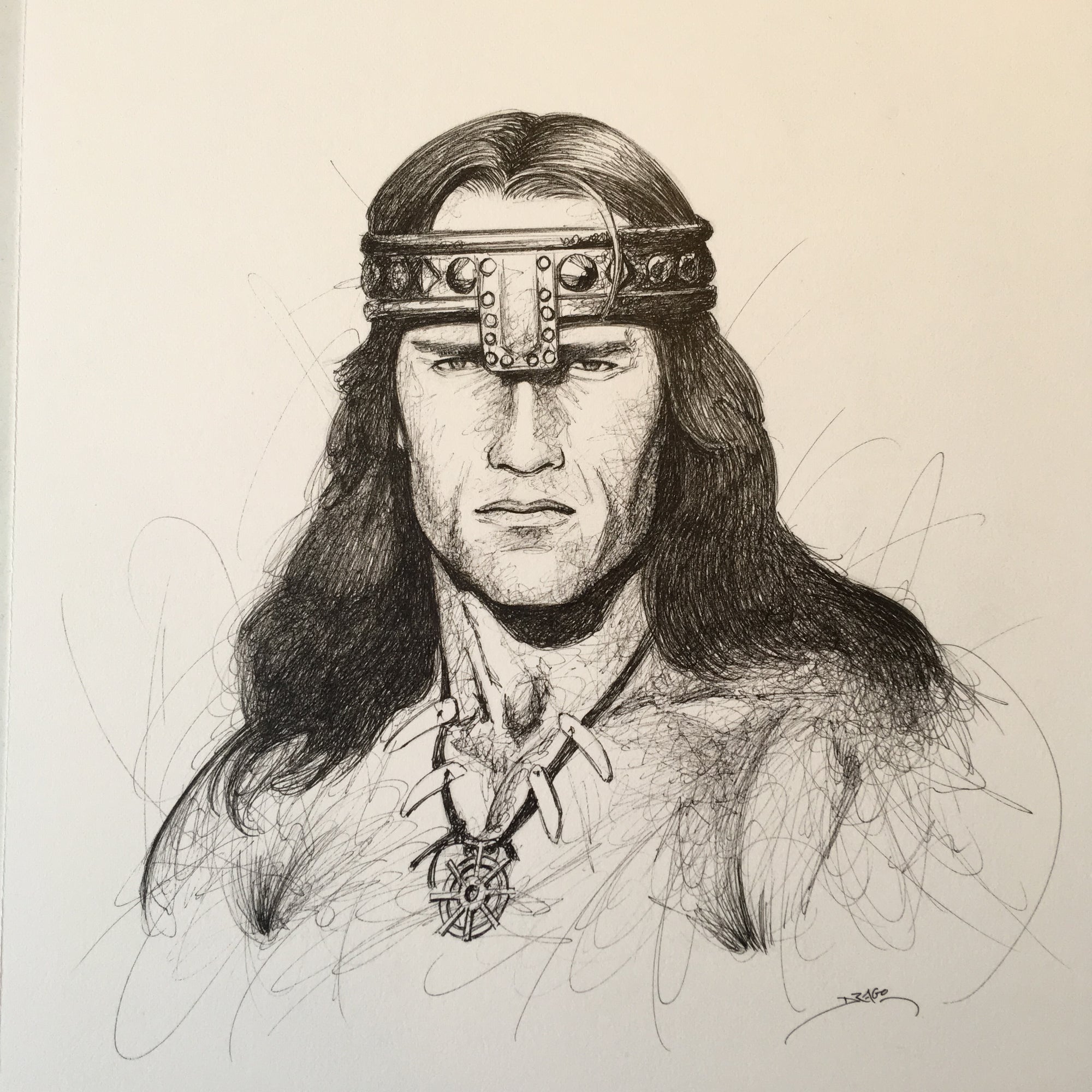 Arnold Schwarzenegger Drawing Pictures
