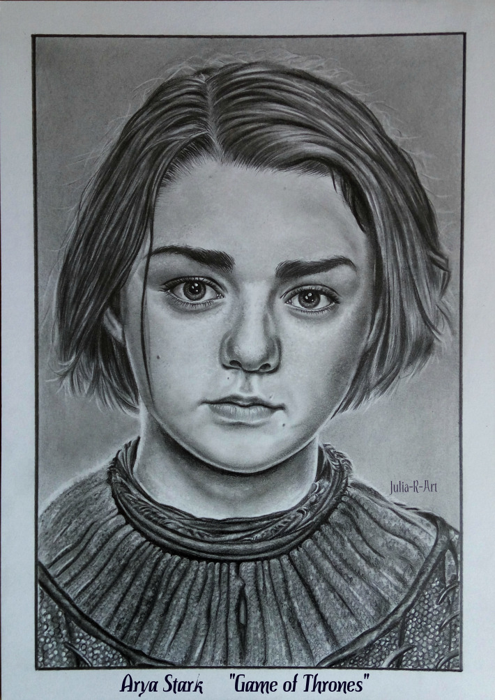 Arya Stark Drawing Beautiful Image