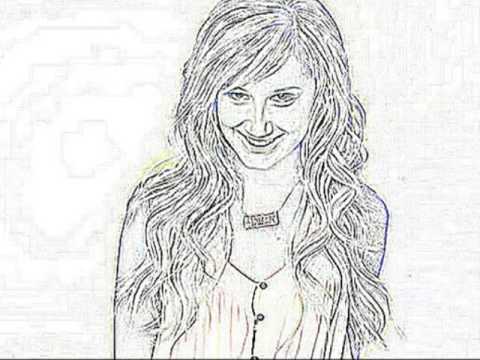 Ashley Tisdale Drawing Beautiful Image