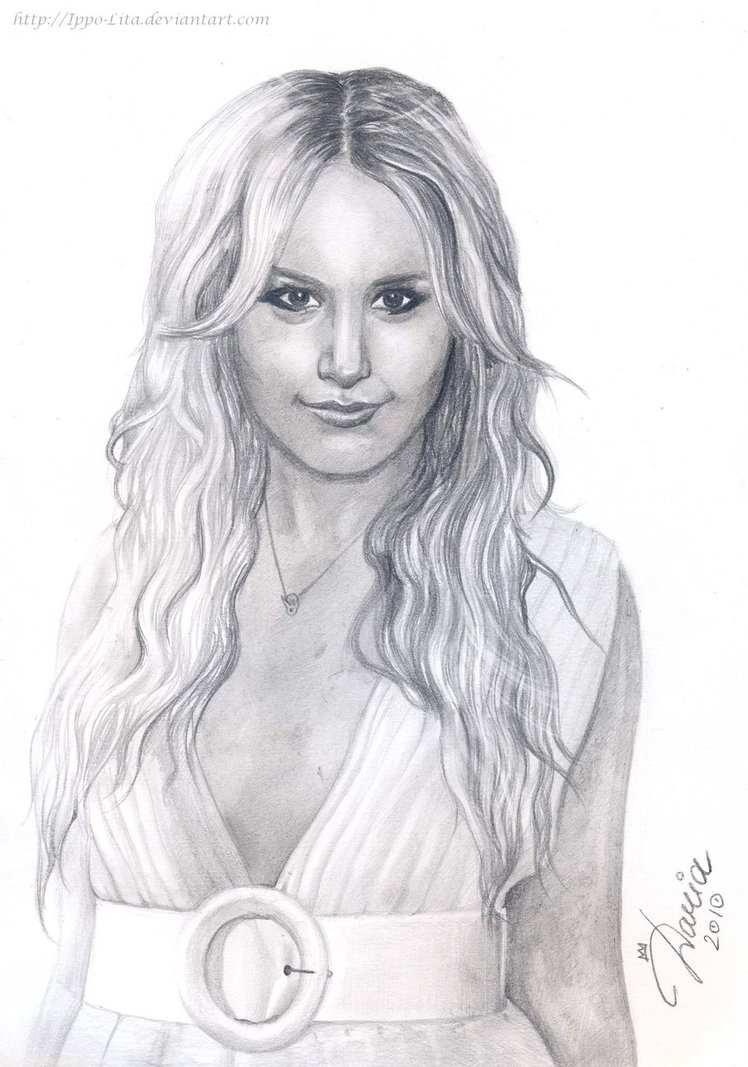 Ashley Tisdale Drawing Image