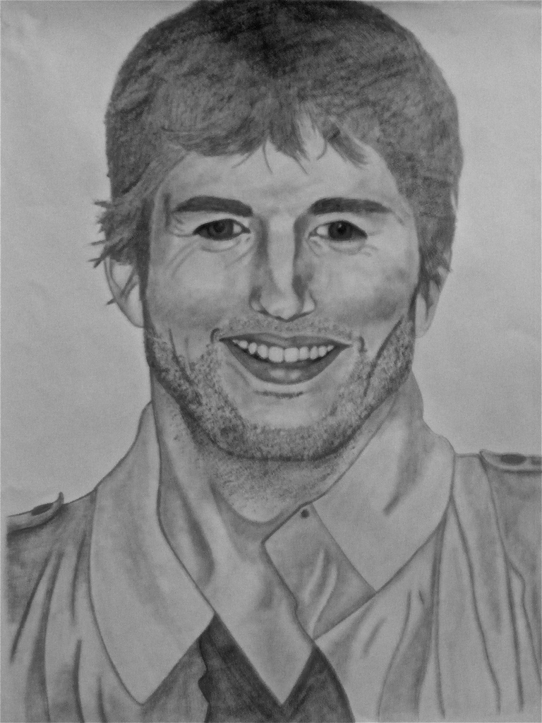 Ashton Kutcher Drawing Photo