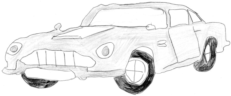 Aston Martin Drawing Art