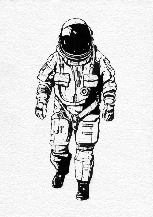 Astronaut Drawing Image