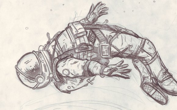 Astronaut Drawing Photo