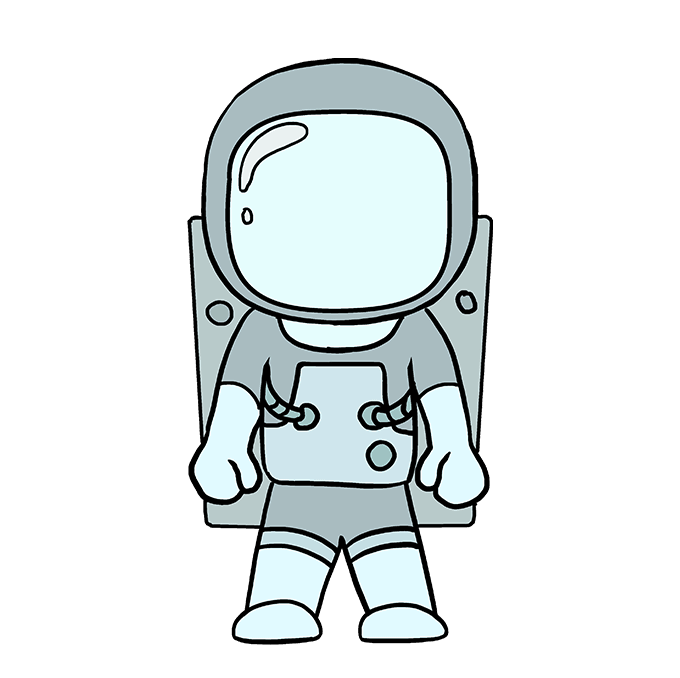 Astronaut Drawing Pic